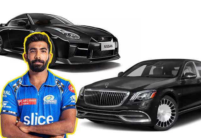 Jasprit Bumrah exotic cars collection include Nissan GTR and Mercedes Maybach S560