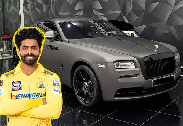Ravindra Jadeja is the proud owner of a luxurious Rolls-Royce Wraith
