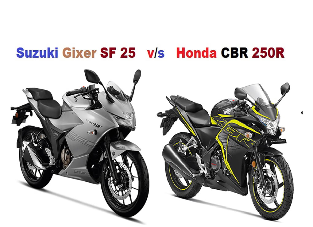 Suzuki Gixer SF 250 vs Honda CBR 250R Comparison and Review