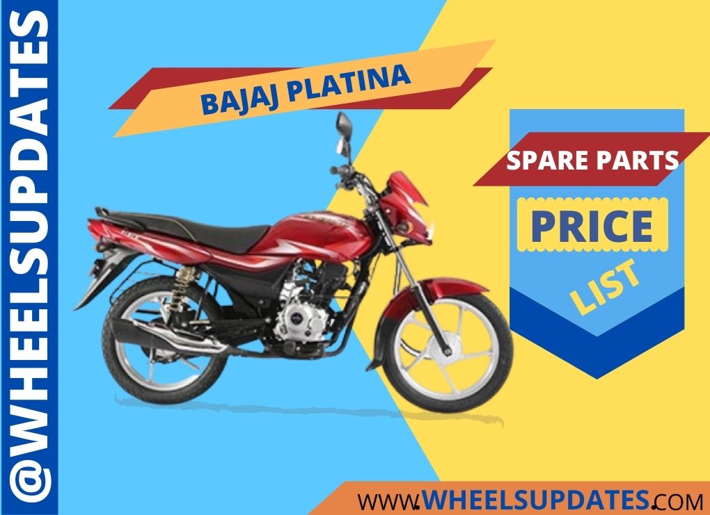Bajaj Platina spare parts price list PDF