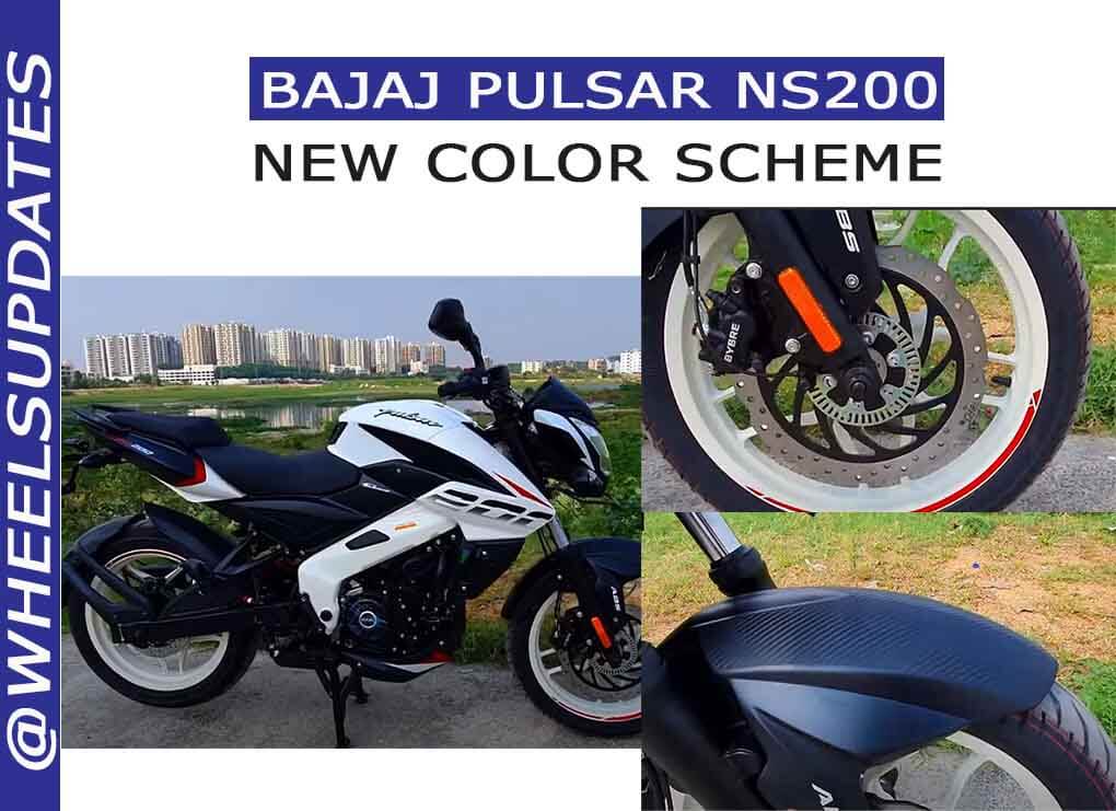 Bajaj pulsar NS 200 new colors scheme
