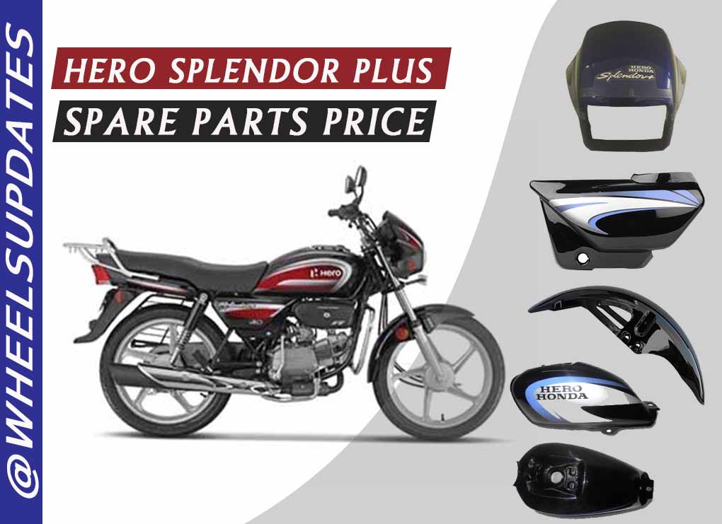 hero splendor plus spare parts price list
