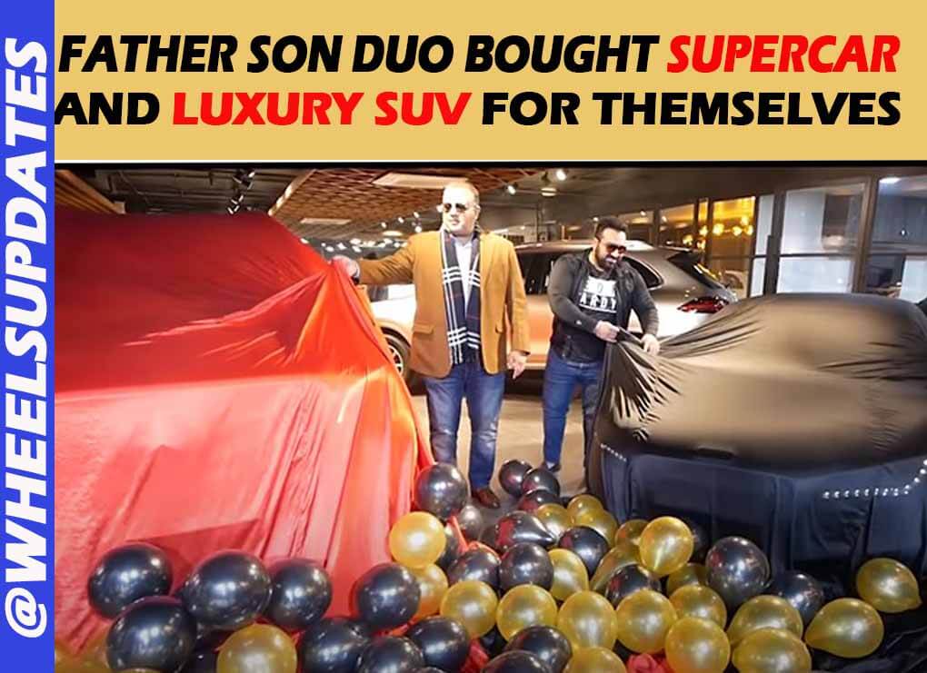 Ashwin singh takiar and his father bought new cars for themselves