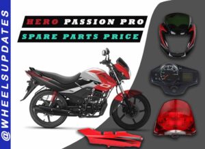 Hero passion pro spare parts price list discount 2021