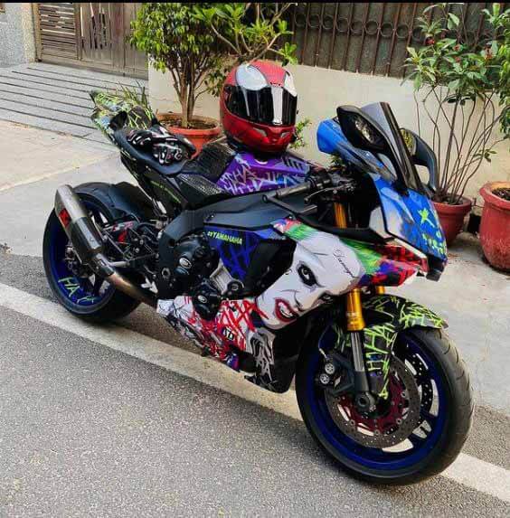 Yamaha R1M joker wrapped