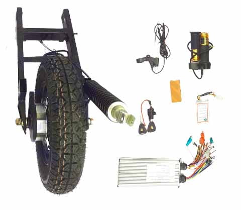 Electric scooter hub motor coversion kit for TVS scooty pepe