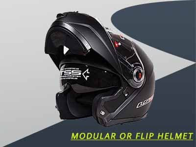 Modular helmet or flip helmet