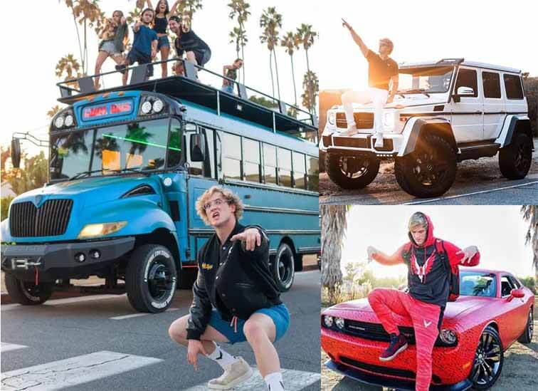 Logan Paul Car collection in 2022