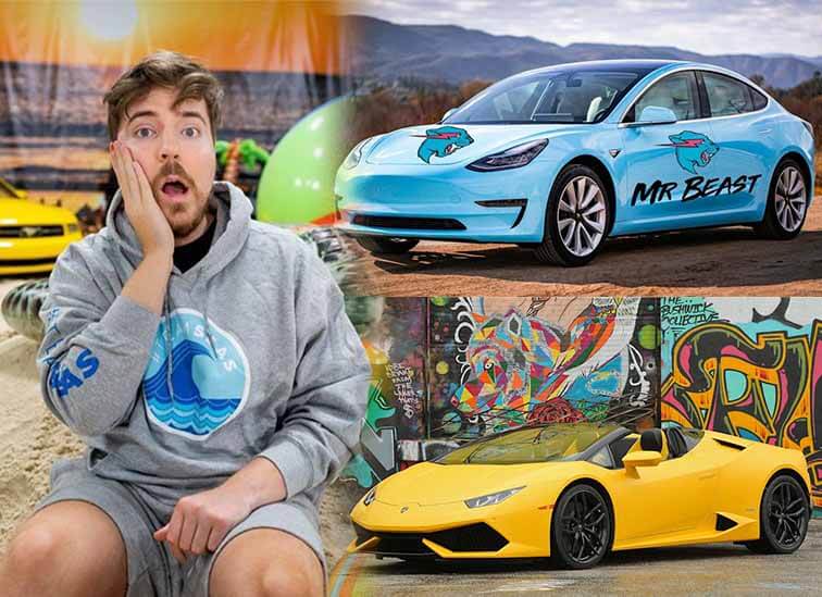 MrBeast car collection worth Rs 6 Crores