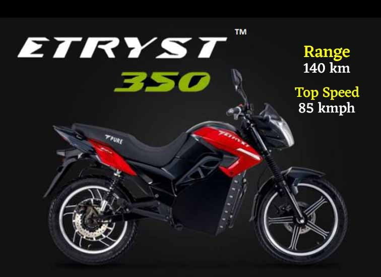 Pure EV Etryst 350 price, range, topspeed, features