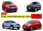 best low maintenance cars under 5 lakh in India