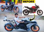 home made Modified Bajaj Pulsar NS 160 to long wheelbase pulsar