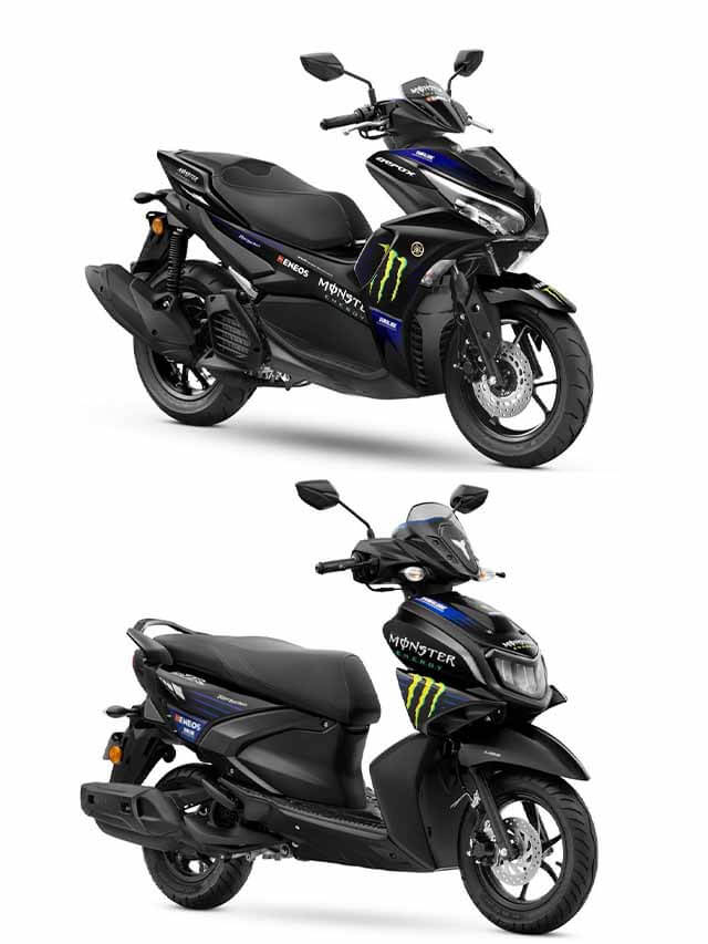 2022 Yamaha Monster Energy MotoGP Edition Aerox 155 and RayZR 125 Fi