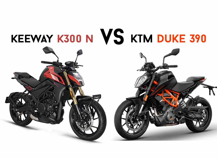 Keeway K300 N vs KTM DUKE 390 comparison