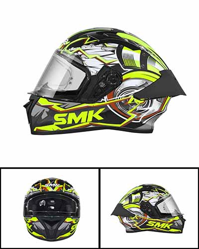 SMK Stellar Sports Turbo best helmet under 4000 rupees