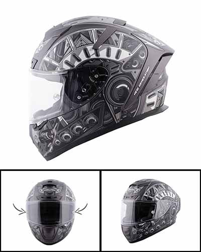 best helmet under Rs 4000 - Steelbird SA-2 Terminator 2.0