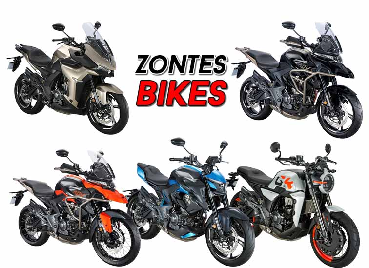 All Zontes bike prices