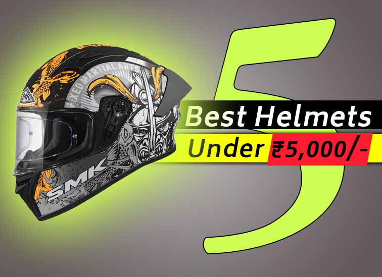 Best Helmets under 5000 rupees in India