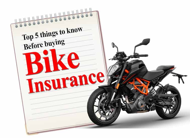 Top 5 things to know before buying bike insurance