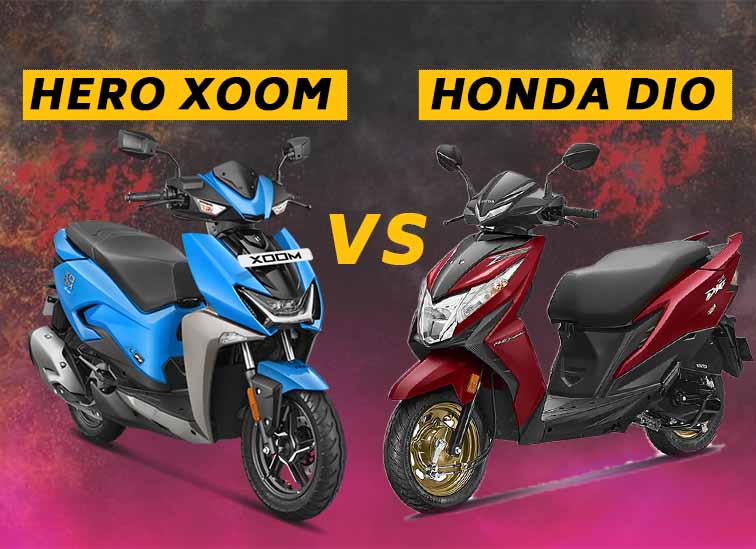 Hero Xoom vs Honda Dio