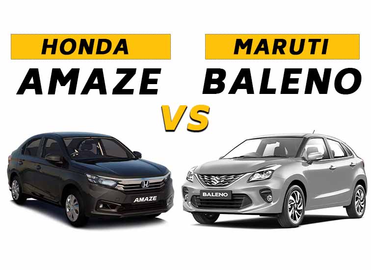 Honda Amaze vs Maruti Baleno comparison