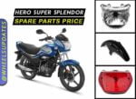 Hero Super Splendor spare parts price list