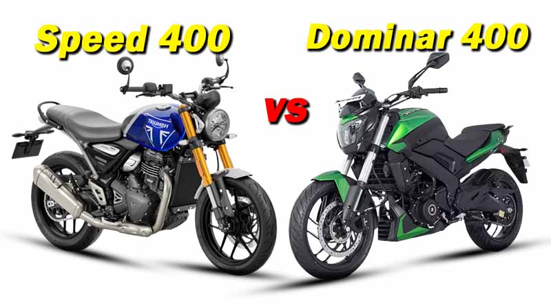 Triumph Speed 400 vs Bajaj Dominar 400 specification, price, featrues Comparison