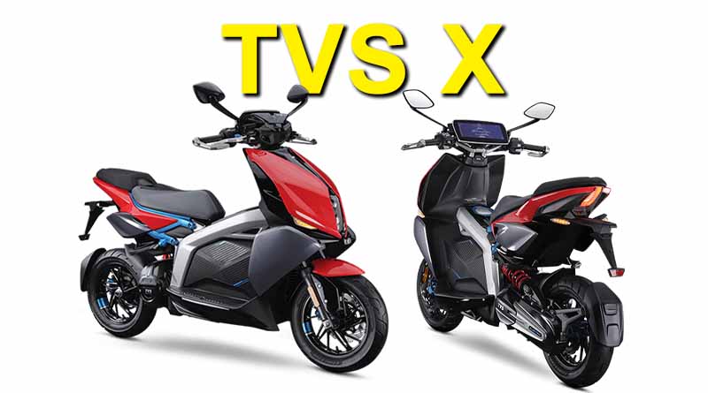 2023 TVS X Electric scooter Price, Range, Top speed, 0-60 kmph, Features, specs