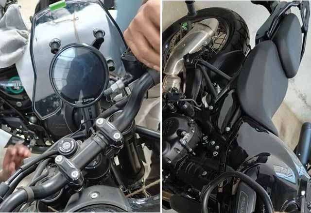 Royal Enfield Himalayan 450 round instrument console