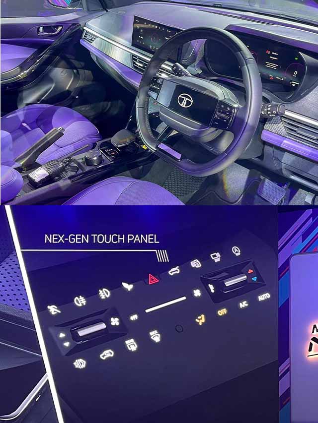 2023 Tata Nexon two spoke steering wheel