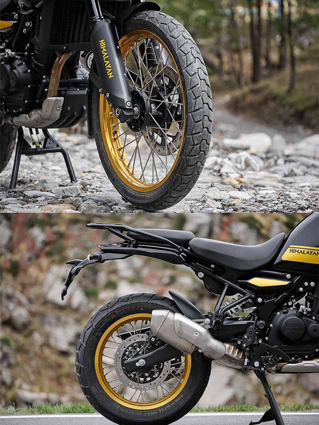 2024 RE Himalayan 450 front and rear tyre