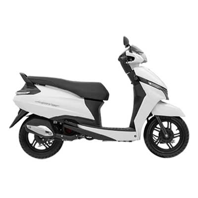TVS Jupiter Lunar White Gloss