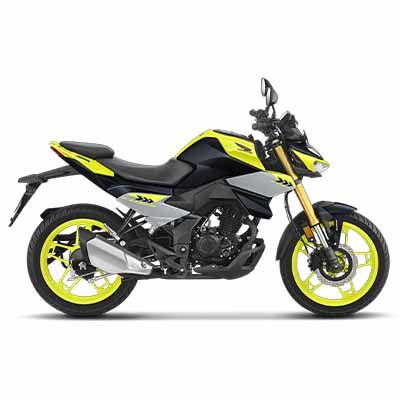 Honda CB 125 Hornet Pearl Siren Blue with Lemon Ice Yellow