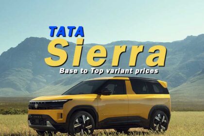 2025 Tata Sierra- Complete Price List From Base to Top Variants